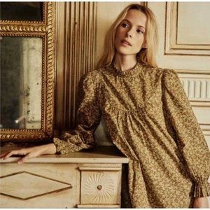 GUC Doen Marabella Dress in Gold Winter Meadow, Sz M